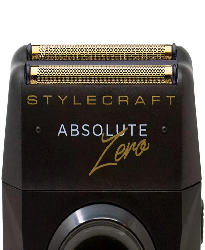 StyleCraft Professional Absolute Zero Professional Mens Foil Shaver with Built-in Retractable Trimmer, USB-C Rechargeable 3