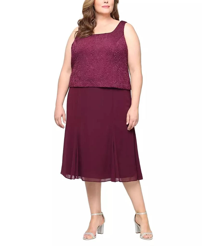 Plus Size Tea Length Textured Jacquard 3/4-Sleeve Midi Jacket Dress On Sale Now with Up to 77% Off | Discover Exclusive Deals & Savings at BeyondStyle Authentic Alex Evenings dress|women's Plus Size Tea Length Textured Jacquard 3/4-Sleeve Midi Jacket Dress On Sale Now with Up to 77% Off | Discover Exclusive Deals & Savings at BeyondStyle Authentic Alex Evenings dress|women's