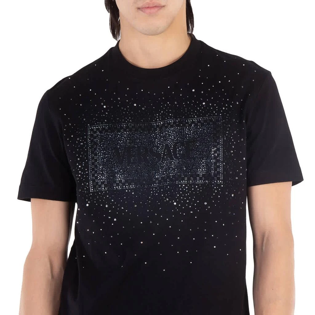 Versace Logo-Embellished Cotton T-Shirt, Size Medium 2