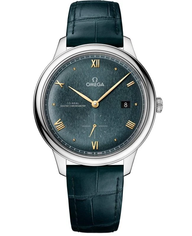 Omega Omega De Ville Prestige Co-Axial Master Chronometer Small Seconds 41mm Green Dial Leather Strap Men's Watch 434.13.41.20.10.001 1