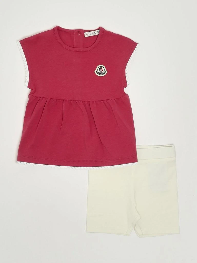 Moncler Moncler Enfant Contrast-Trim Crewneck Dress