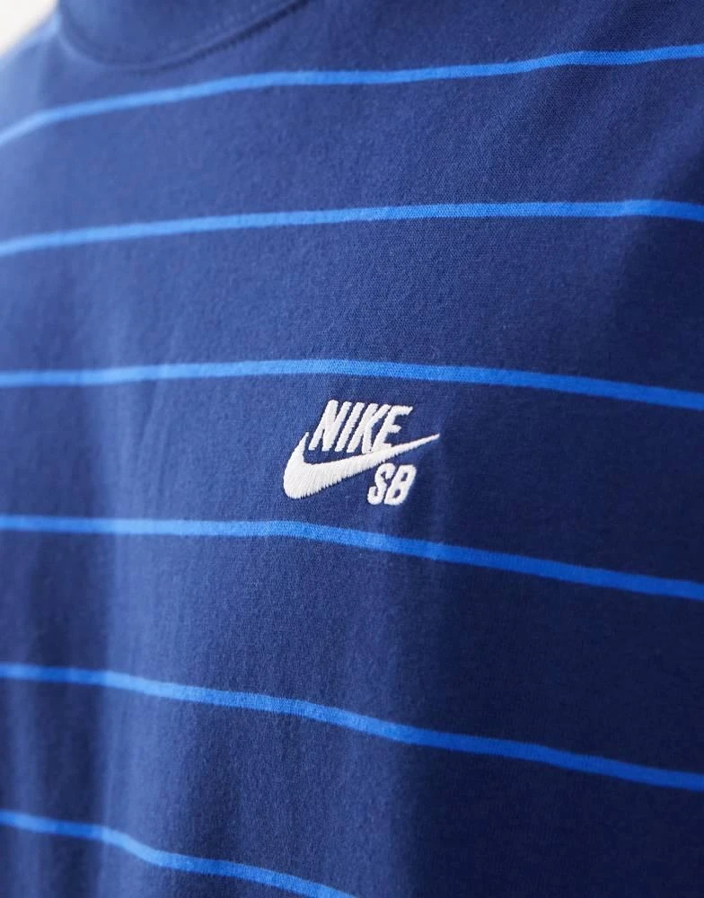 NIKE Nike SB stripe t-shirt in navy 2