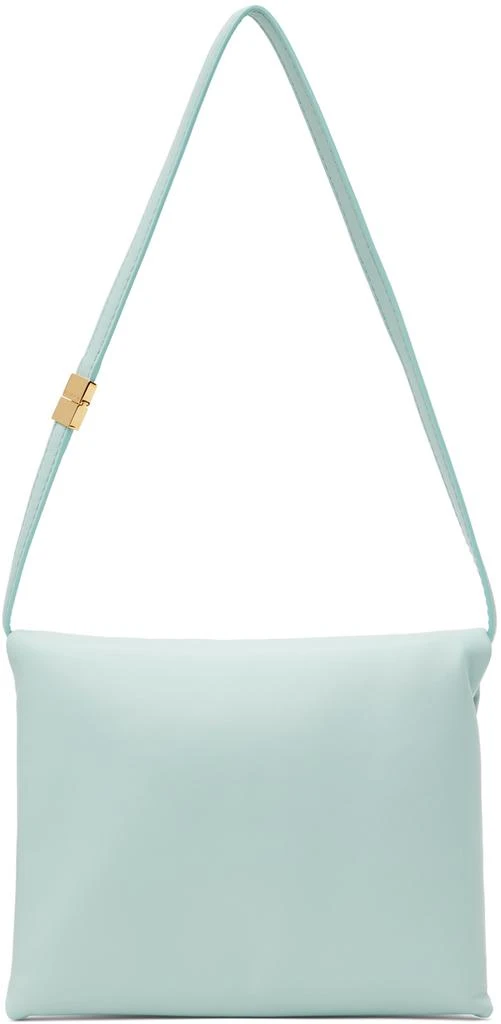 Marni Blue Leather Prisma Pouch Bag 1