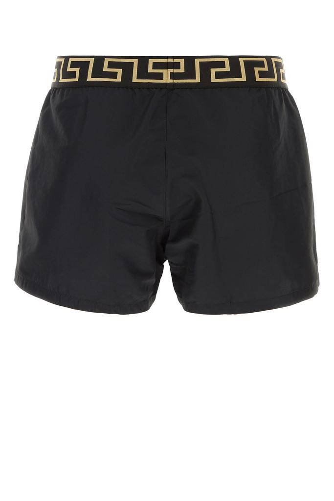 Versace Black polyester swimming shorts