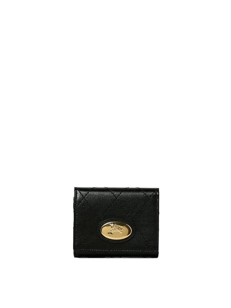 Burberry Diamond-Quilted Calf Leather  Wallet