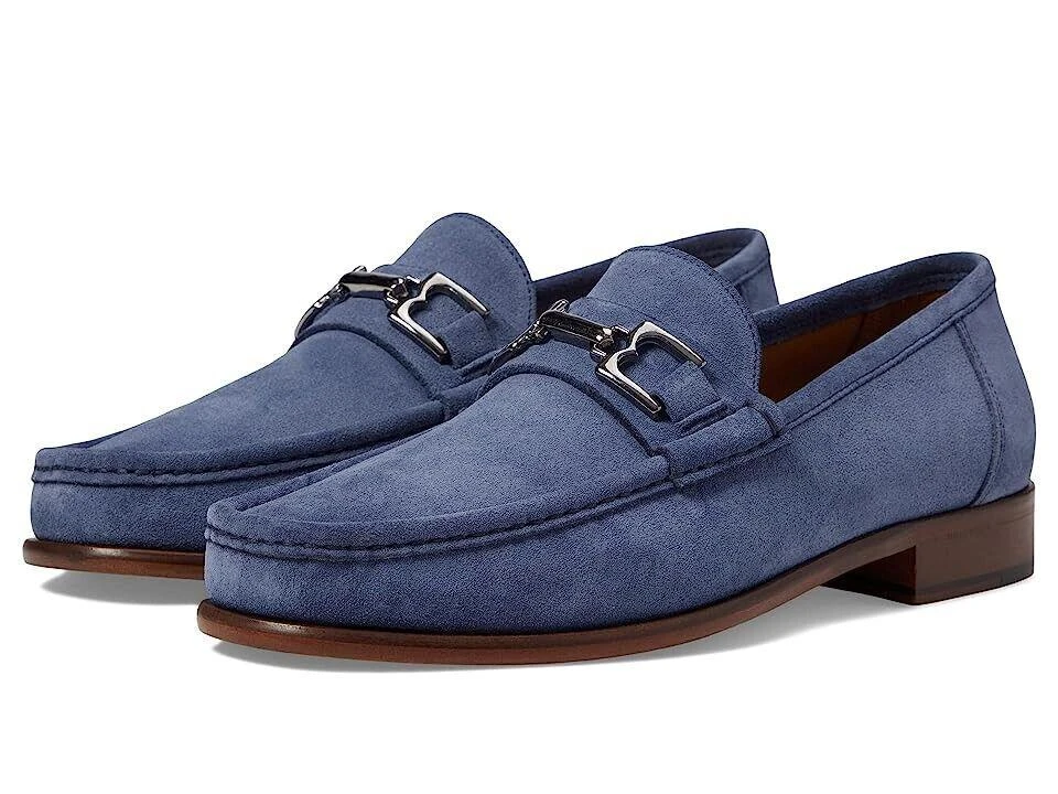 Bruno Magli Light Blue Suede Penny Loafers Lastra Loafer – Bruno Magli main image 4