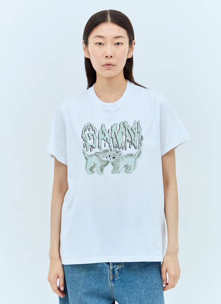 Ganni Love Cats T-Shirt 4