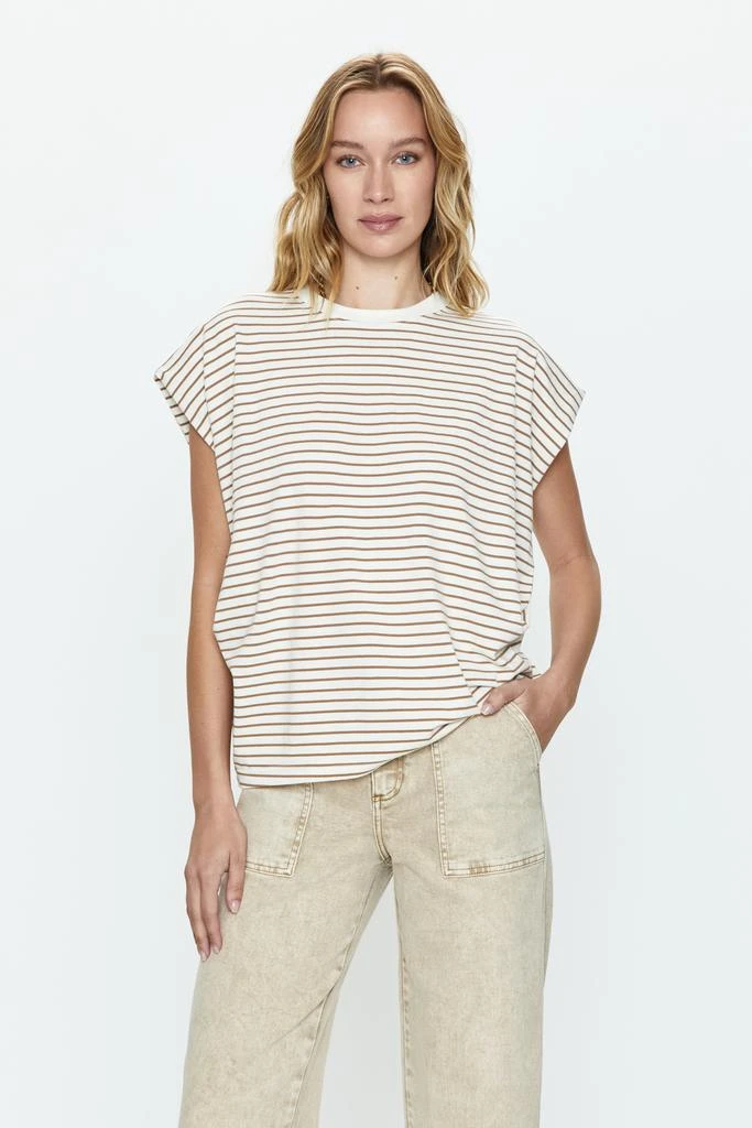 Pistola Denim Trina Muscle Tee - Sable Stripe 1