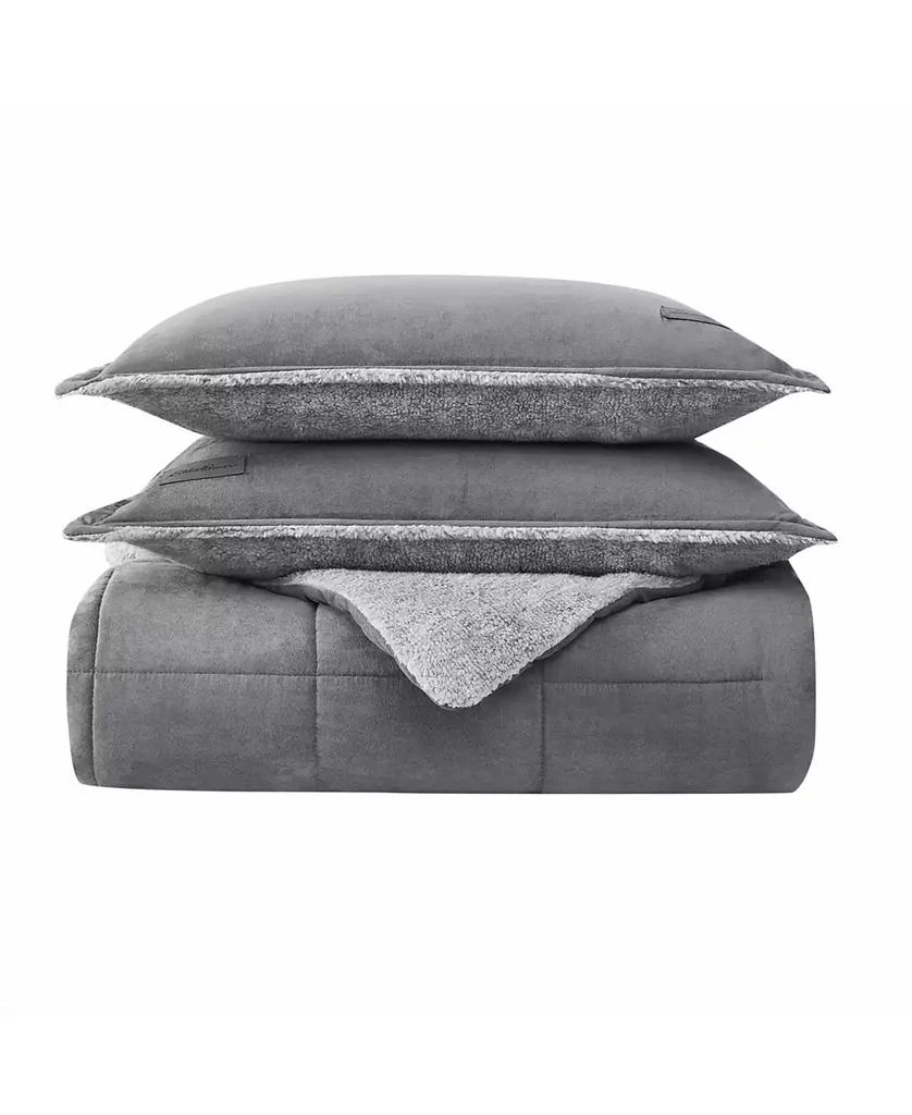 Eddie Bauer Sherwood Reversible Micro-suede Sherpa Comforter Set 3