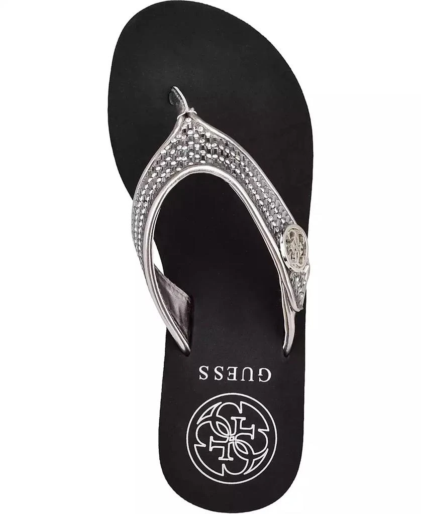 GUESS Sarraly Eva Logo Wedge Slip On Flip Sandals 4