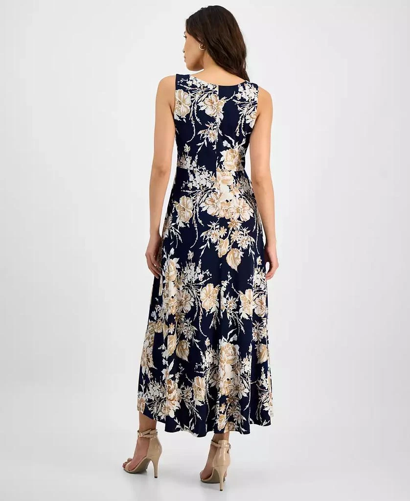 Sandra Darren Women's Floral-Print Keyhole Maxi Dress 5