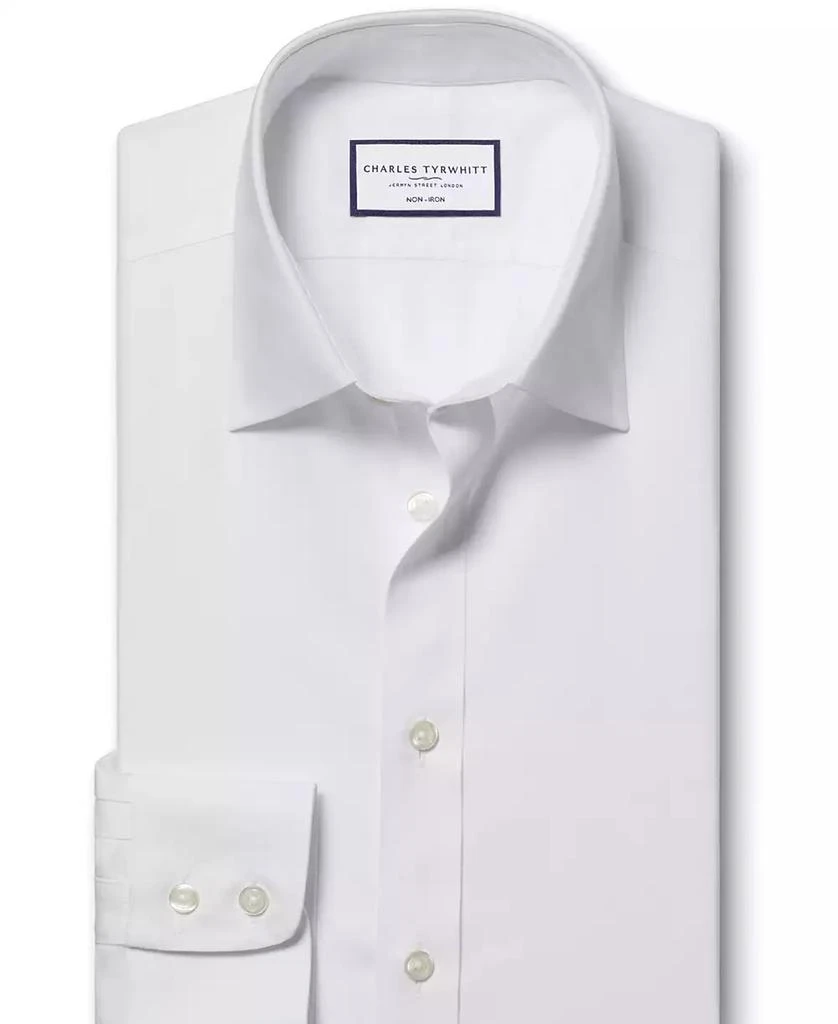 Charles Tyrwhitt Men's Slim-Fit Non-Iron Solid Dress Shirt 4