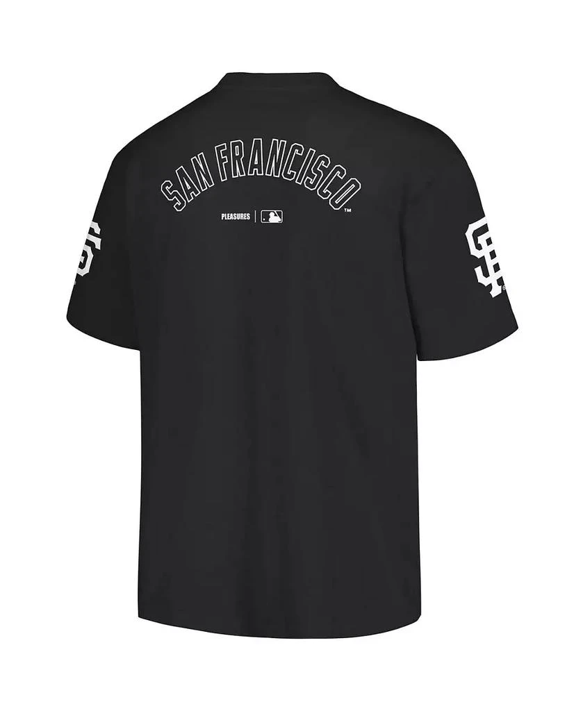 PLEASURES Men's Black San Francisco Giants Team T-shirt 3