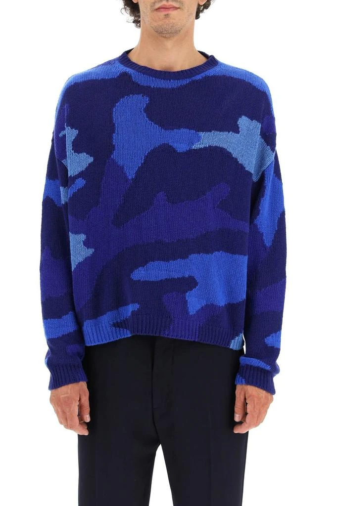 Valentino Valentino Camouflage Motif Long-Sleeved Jumper 2
