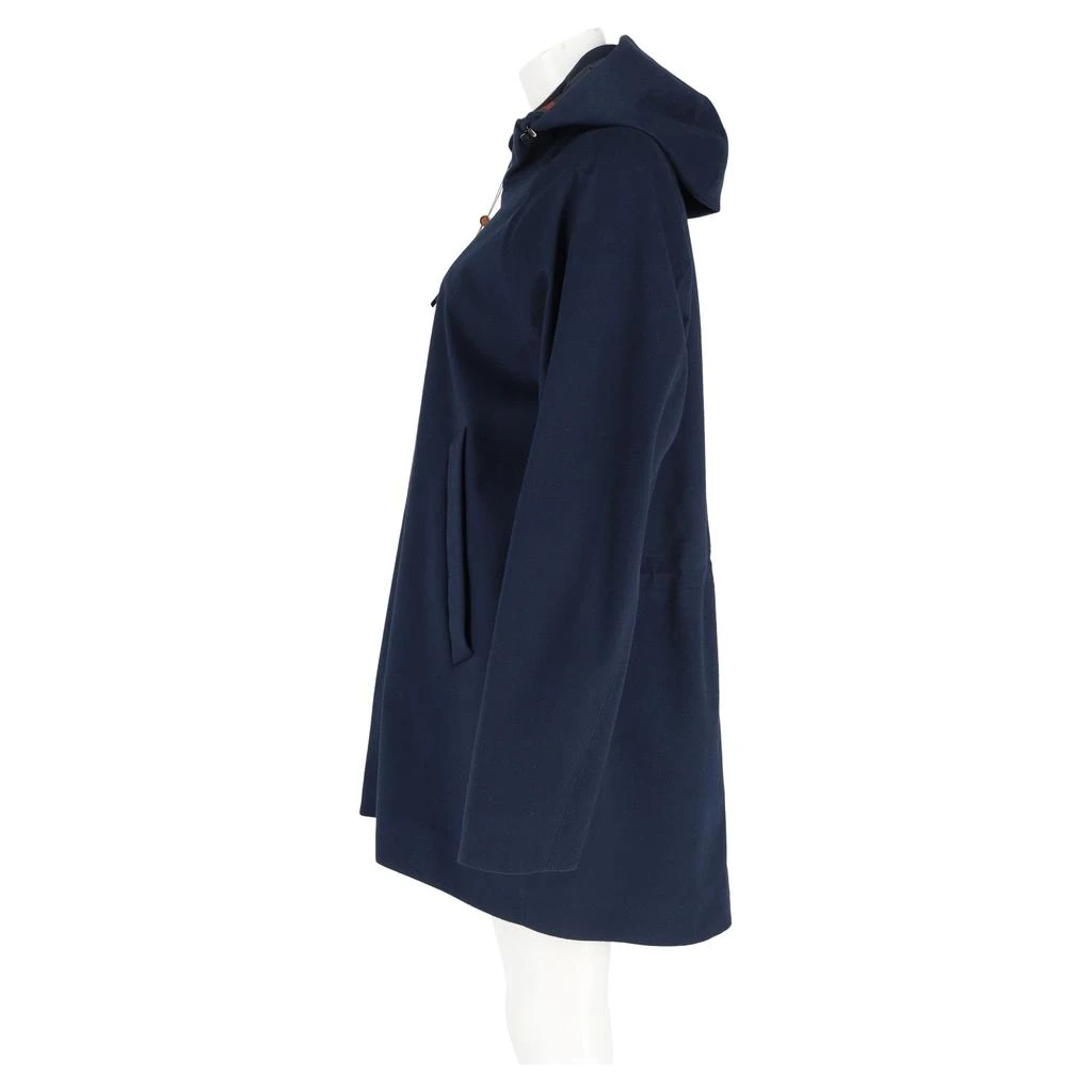 Loro Piana Parka Hooded Jacket in Navy Blue Cotton 5