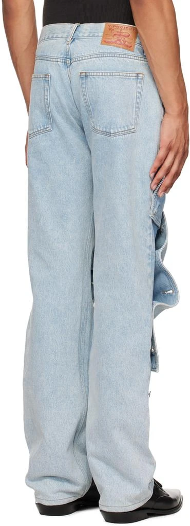 Y/Project Blue Snap Off Jeans 3