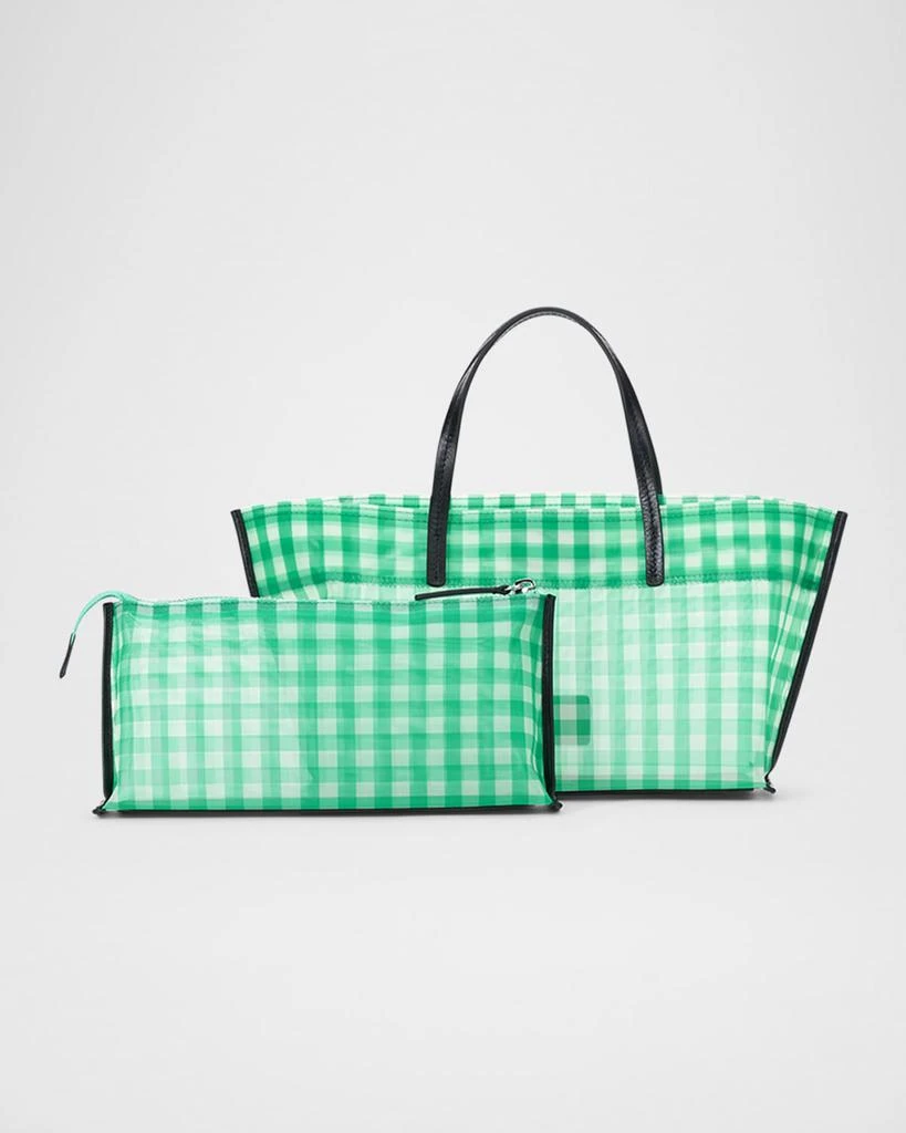 Staud Christos Mini Plaid Mesh Tote Bag 2