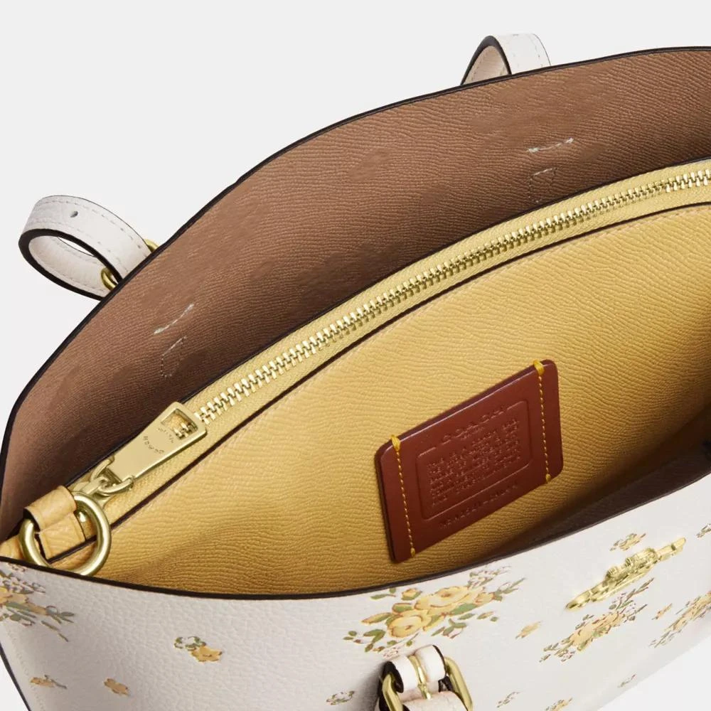 Coach Mollie Tote Bag 25 With Floral Print 9