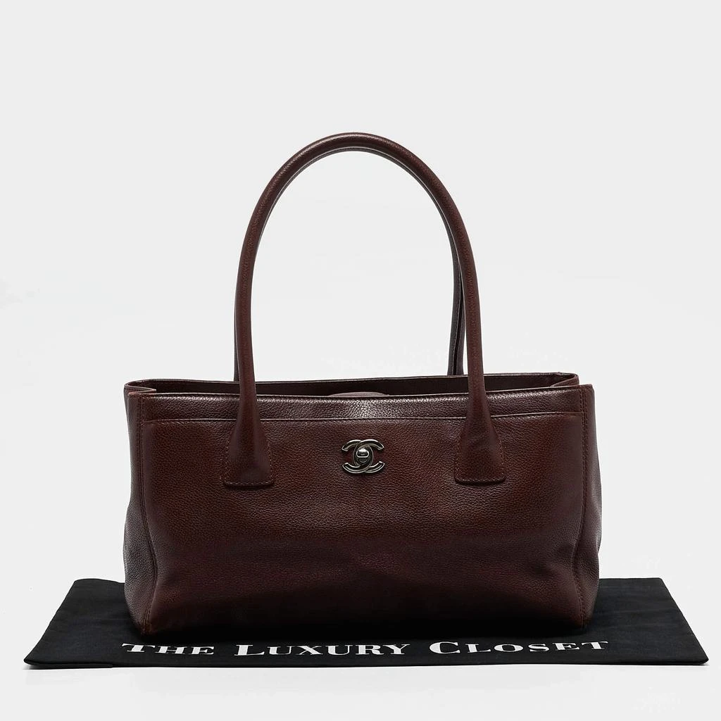 Chanel Chanel Burgundy Leather Small Cerf Shopper Tote 18