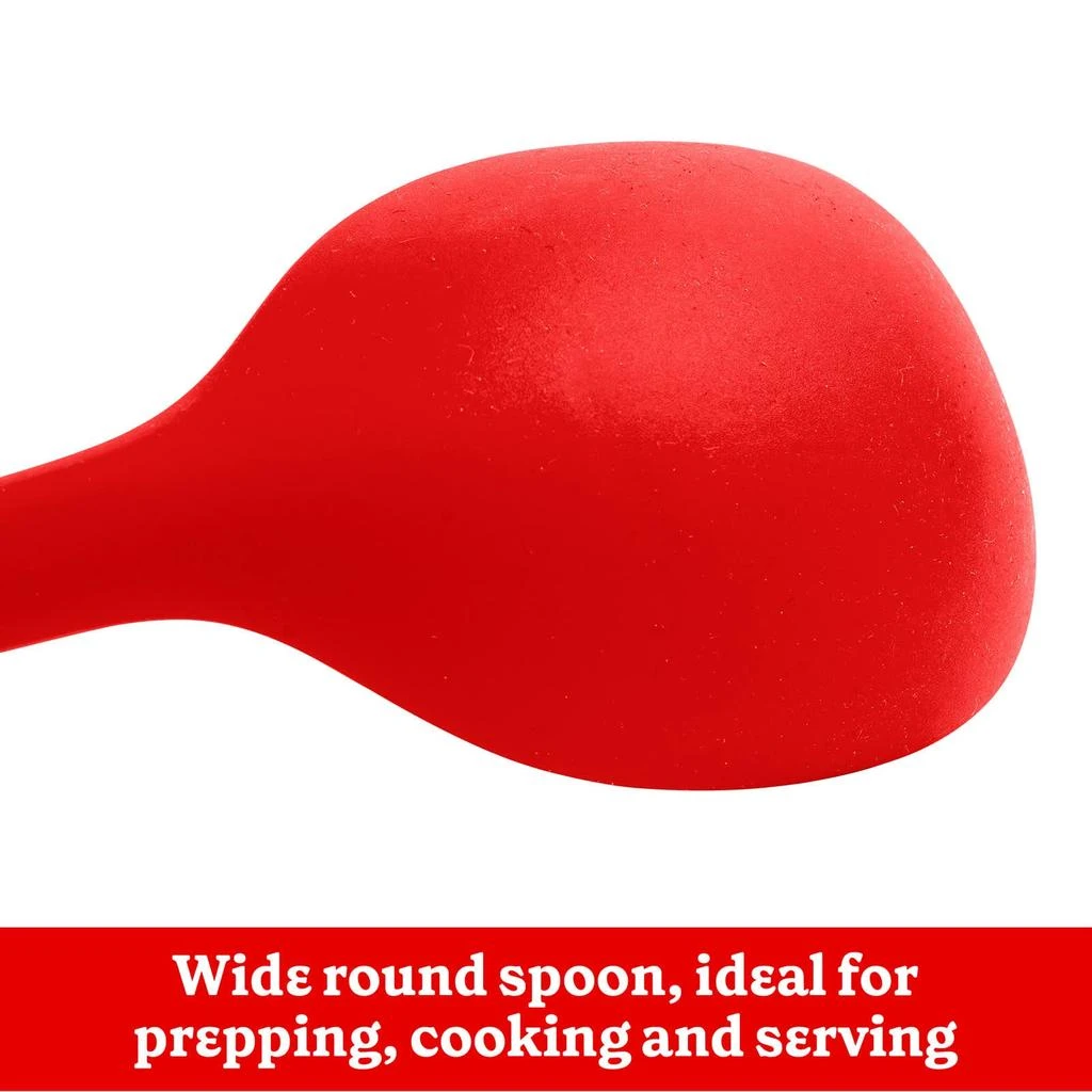 Betty Crocker Silicone 13 Inch Spoon, Red 2