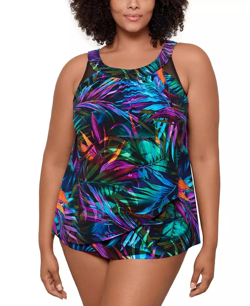 Miraclesuit Plus Size Palma Paradiso Ursula Underwired Tankini Top 1