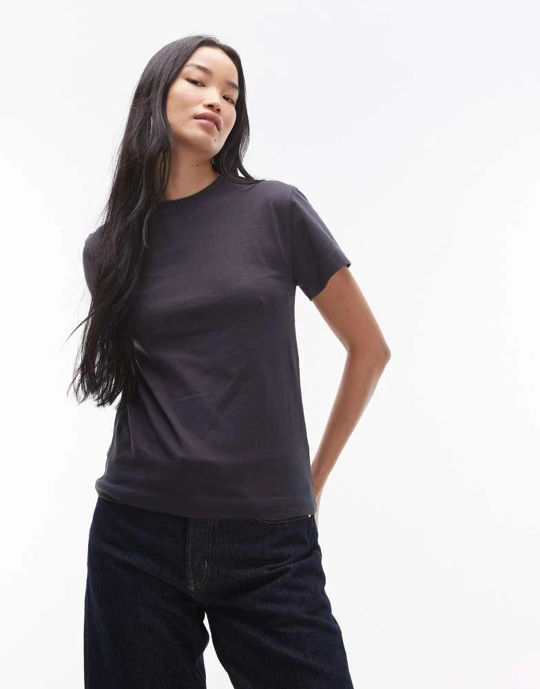 Topshop Topshop boxy tee in slate 1