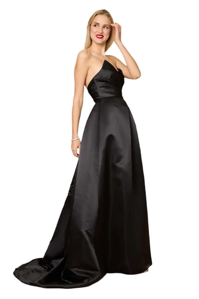 TRUEDAMES Dylan And Davids Full-Length Black Formal Ball Gown Party Dress 3