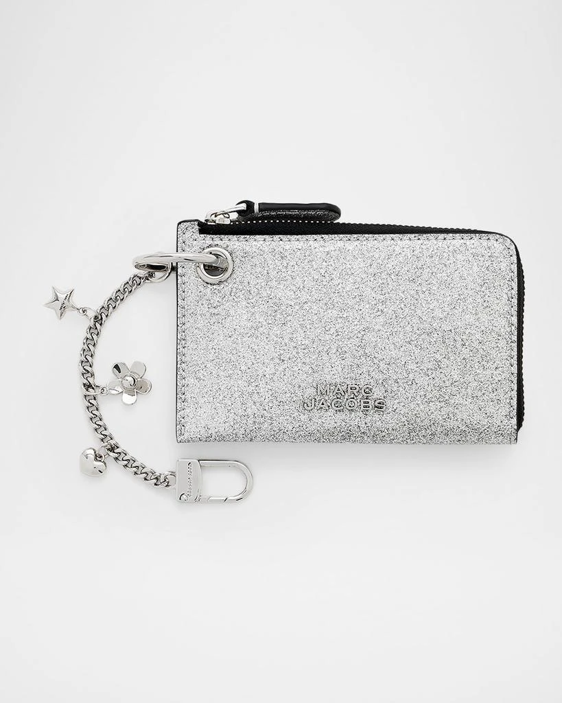 Marc Jacobs The Glitter Everyday Top Zip Charm Wallet