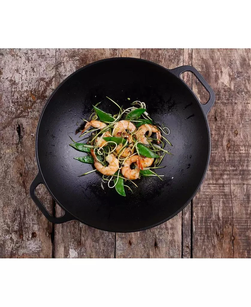 Victoria 14" Cast Iron Wok 3