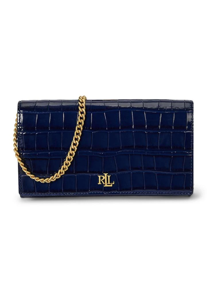 Ralph Lauren Croc-Embossed Medium Adair II Crossbody Bag 3