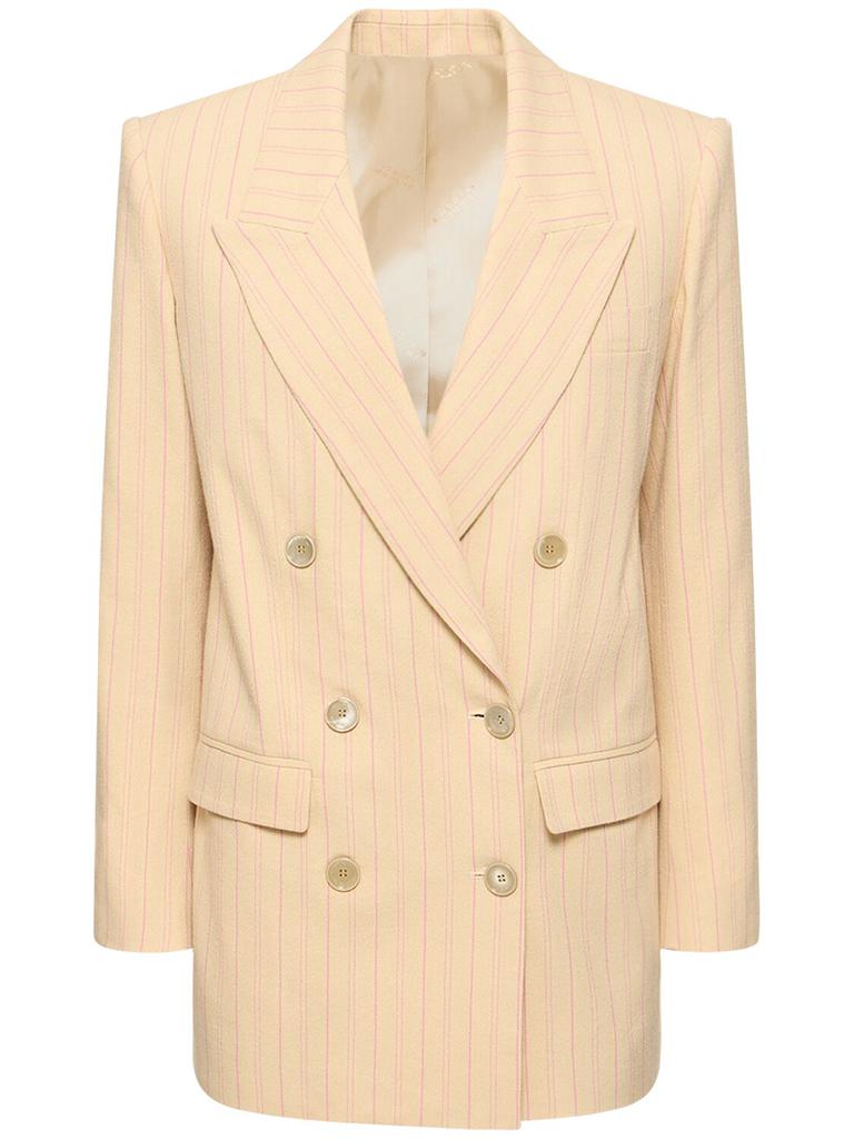 Isabel Marant Nevim Striped Cotton & Viscose Blazer