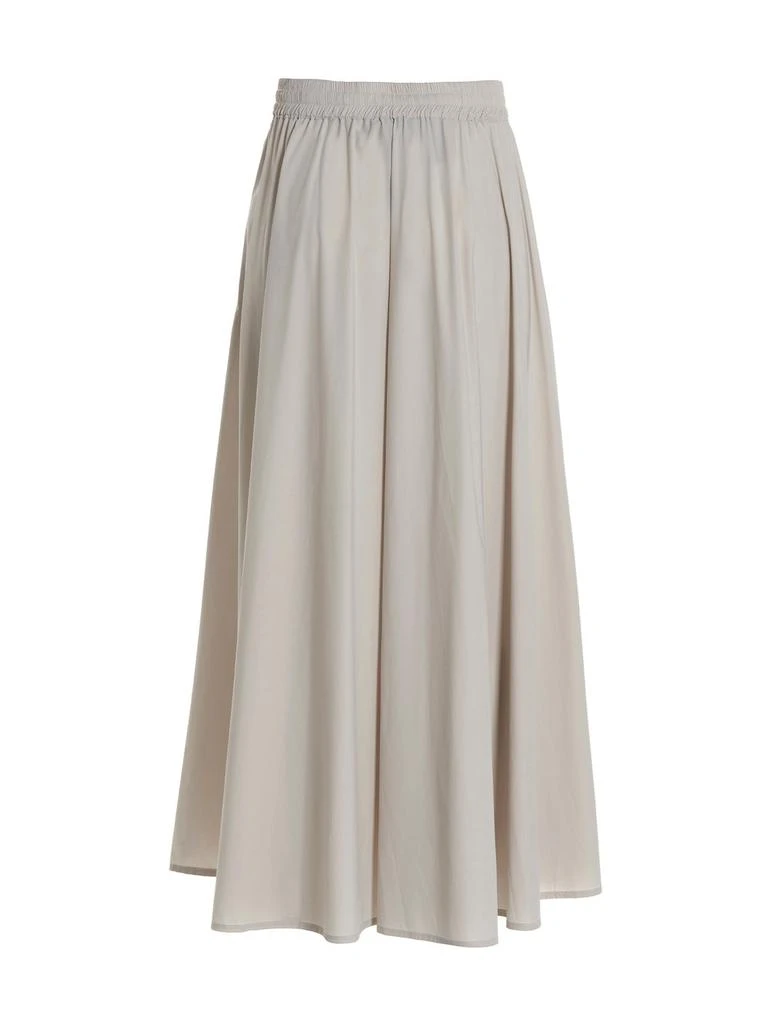 Herno Herno Elastic Waist Drawstring Midi Skirt 2