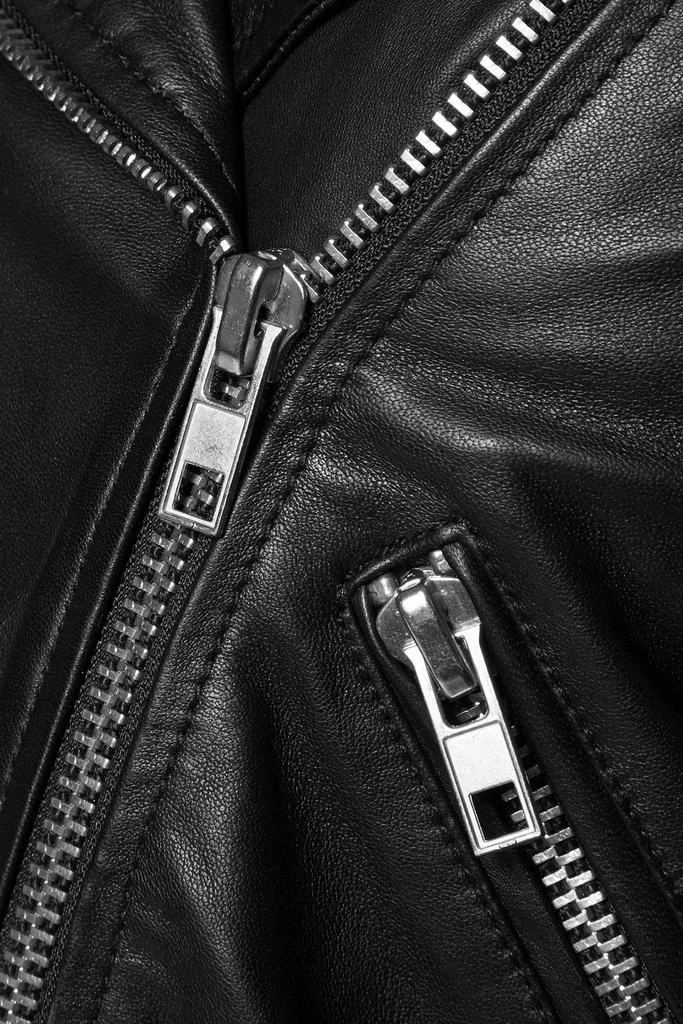 Walter Baker Allison cropped leather biker jacket 4