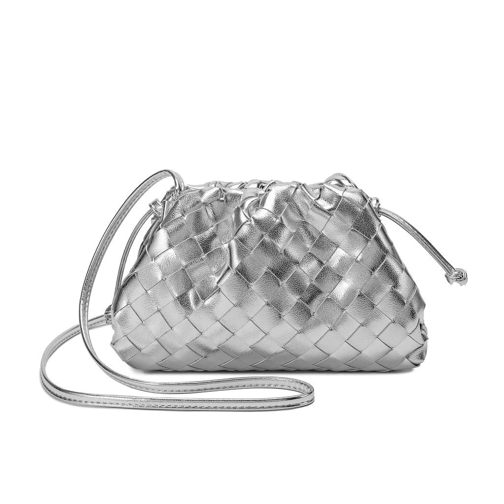 Tiffany & Fred Full Grain Woven Leather Pouch/ Shoulder/ Clutch Bag 1