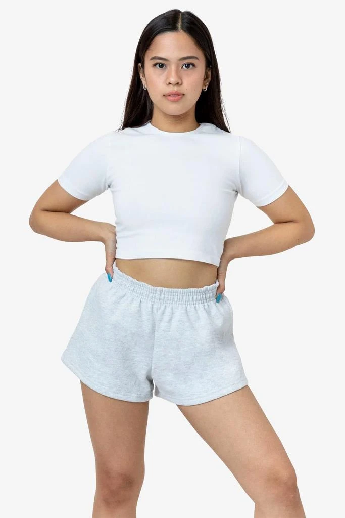 Los Angeles Apparel HF314 - Heavy Fleece Short Sweat Shorts (Piece Dye) 1