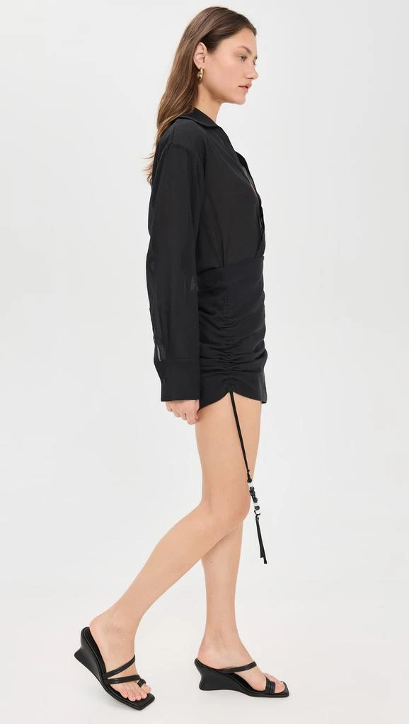 sir black mini dress Azul Gathered Mini Black – Eastend Wardrobe main image 1