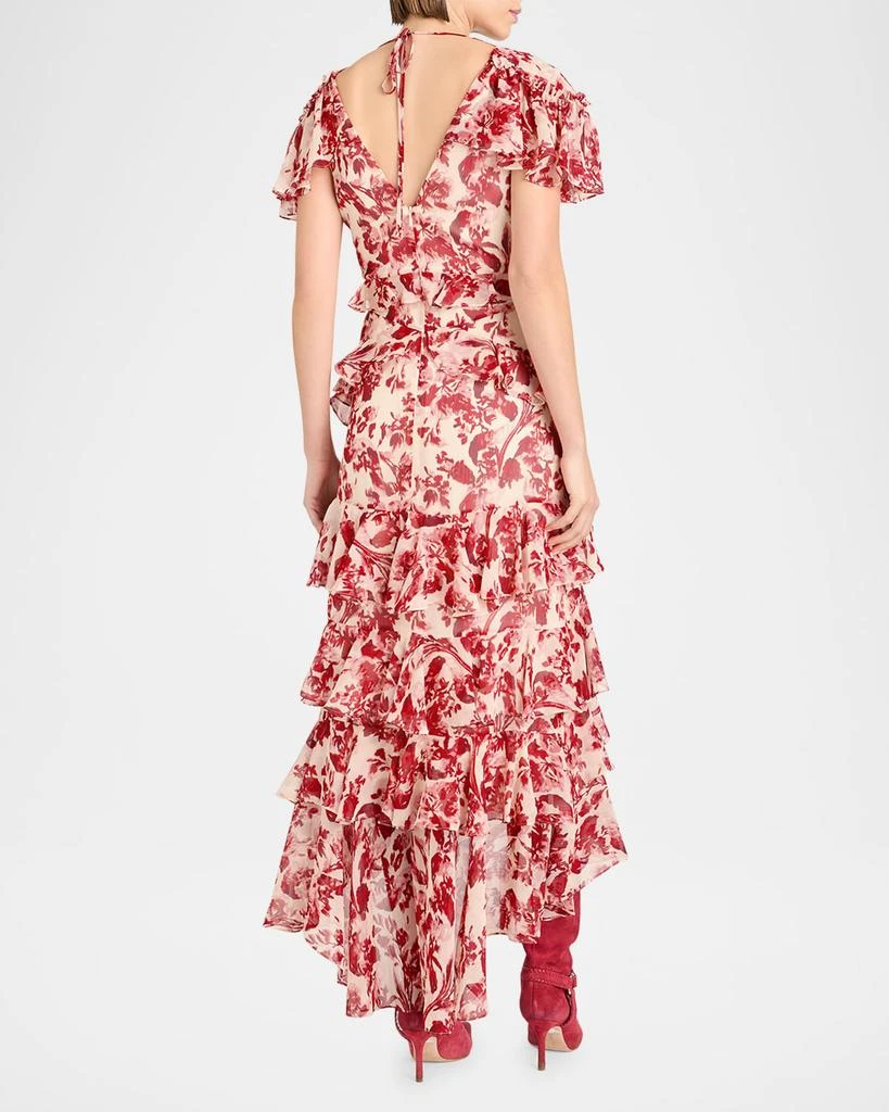 Cinq a Sept Tatum Floral Ruffled Maxi Dress 3