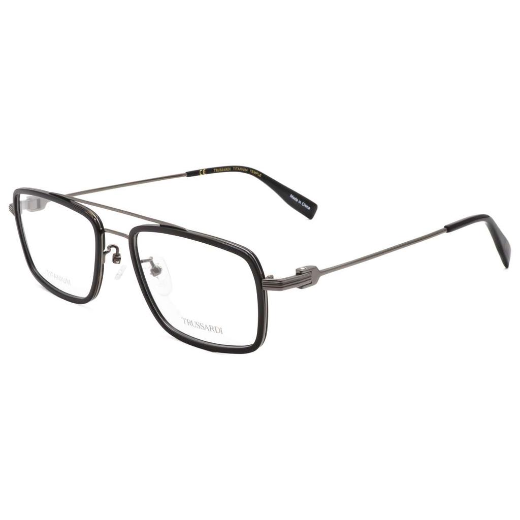 TRUSSARDI Trussardi Men's Black Rectangular Opticals