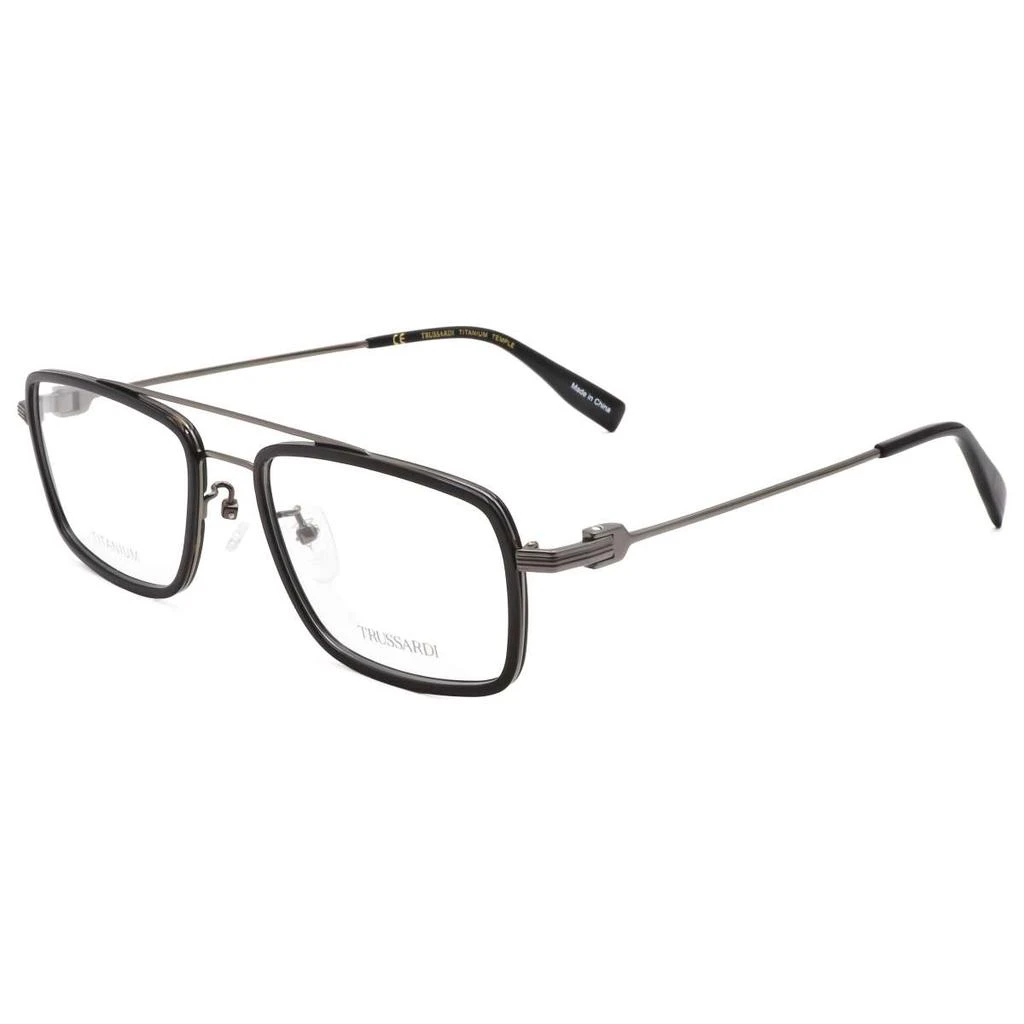 TRUSSARDI Trussardi Men's Black Rectangular Opticals 1