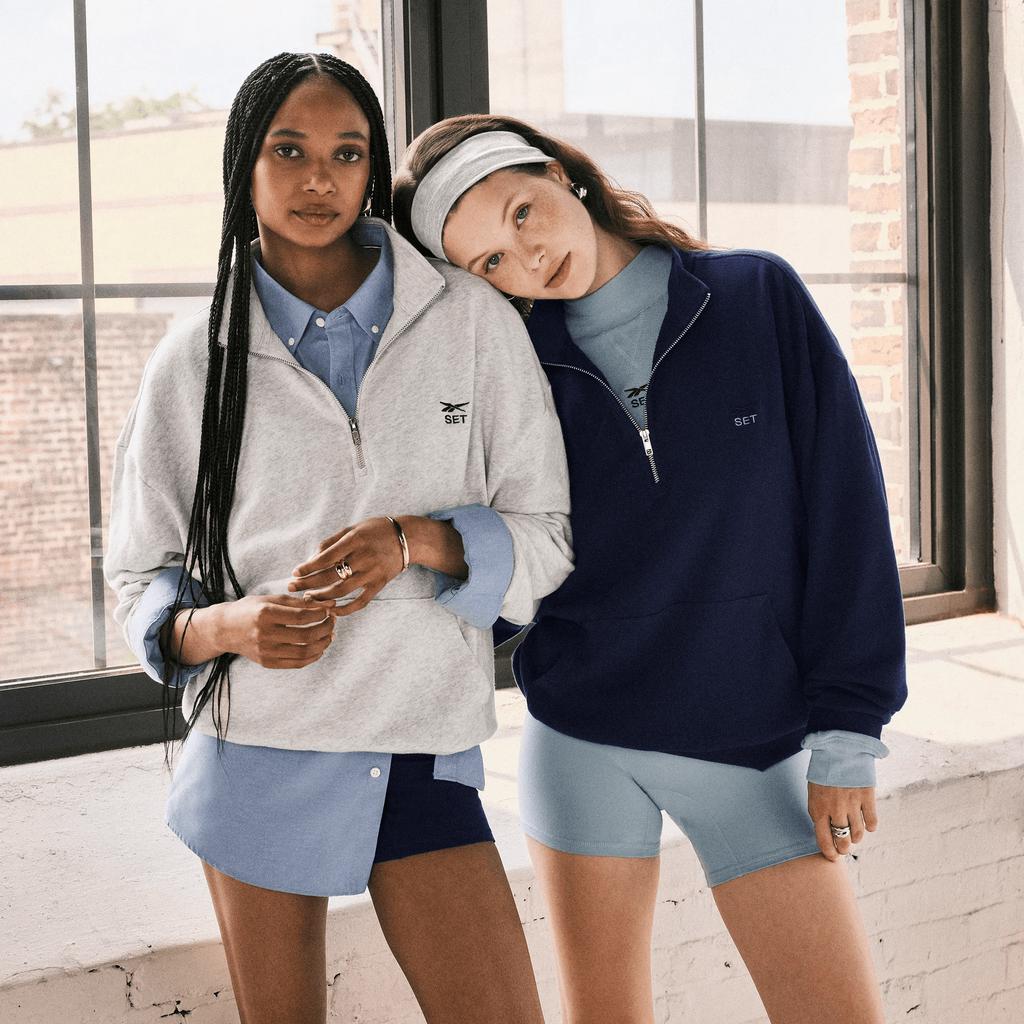 Reebok Women's Reebok x SET Classic Lightweight Quarter-Zip Sweatshirt