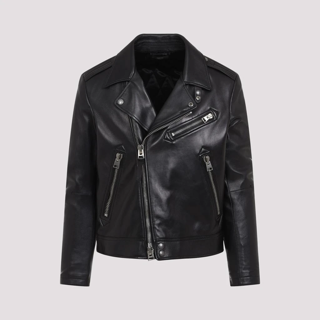 TOM FORD LAMB LEATHER BIKER JACKET 2