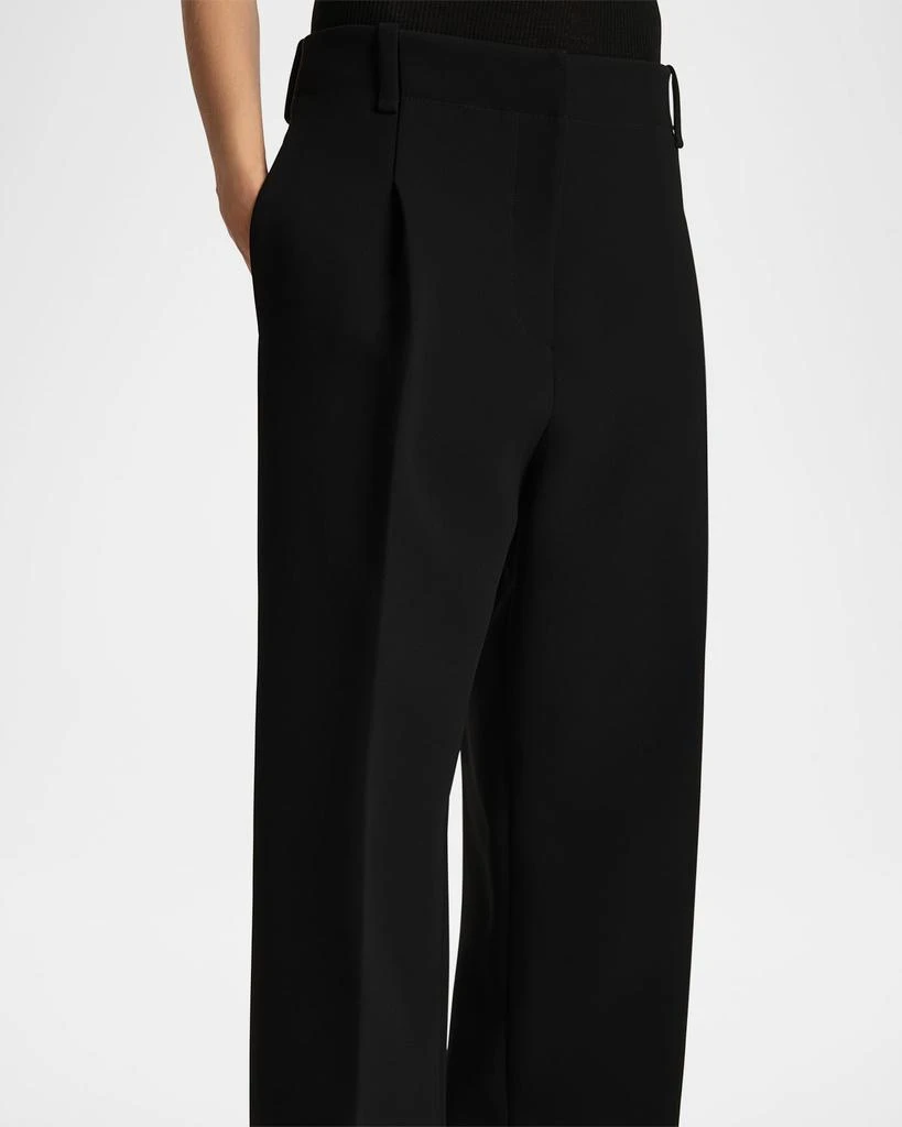 Khaite Lenton Pintuck Wool Pants 4