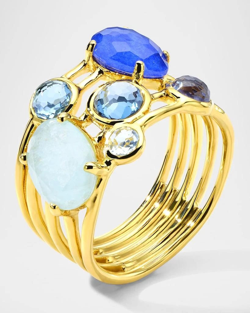 Ippolita Rock Candy Gelato Mare 6-Stone Cluster Ring in 18K Gold 2