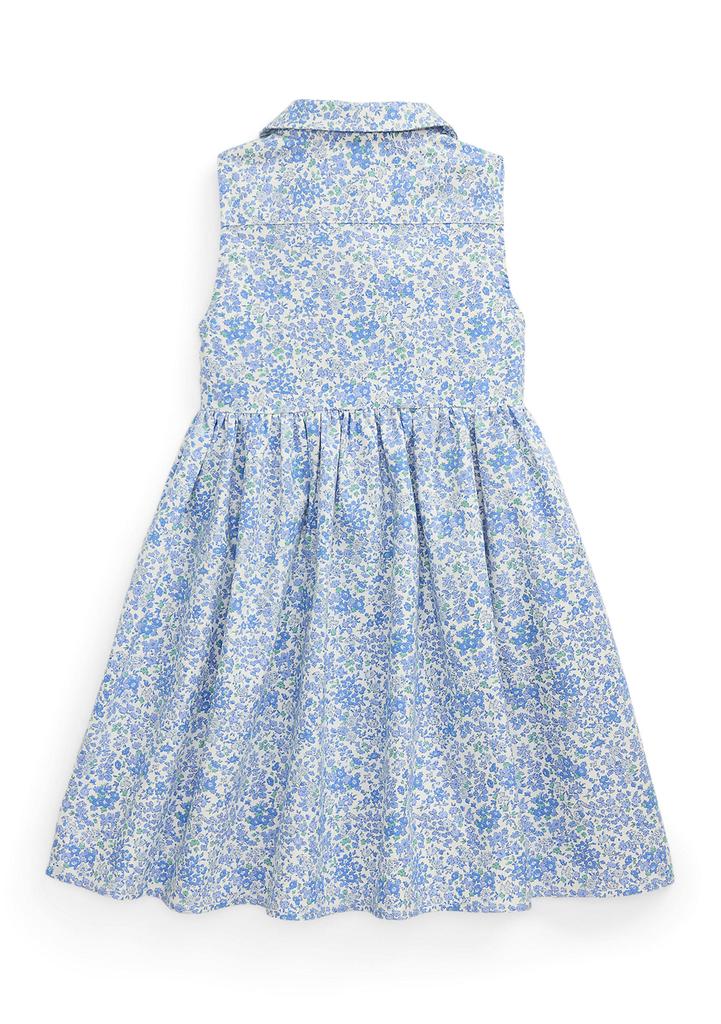 Ralph Lauren Girls 2-6x Floral Cotton Oxford Shirtdress