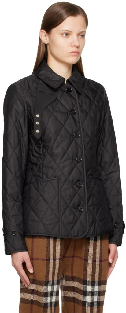 Burberry Black Quilted Jacket 2