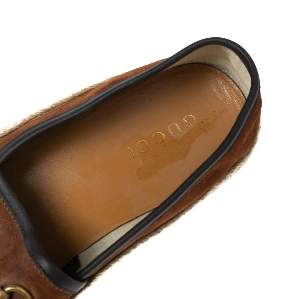 Gucci Gucci Brown Leather Web Horsebit Loafers Size 41.5 7