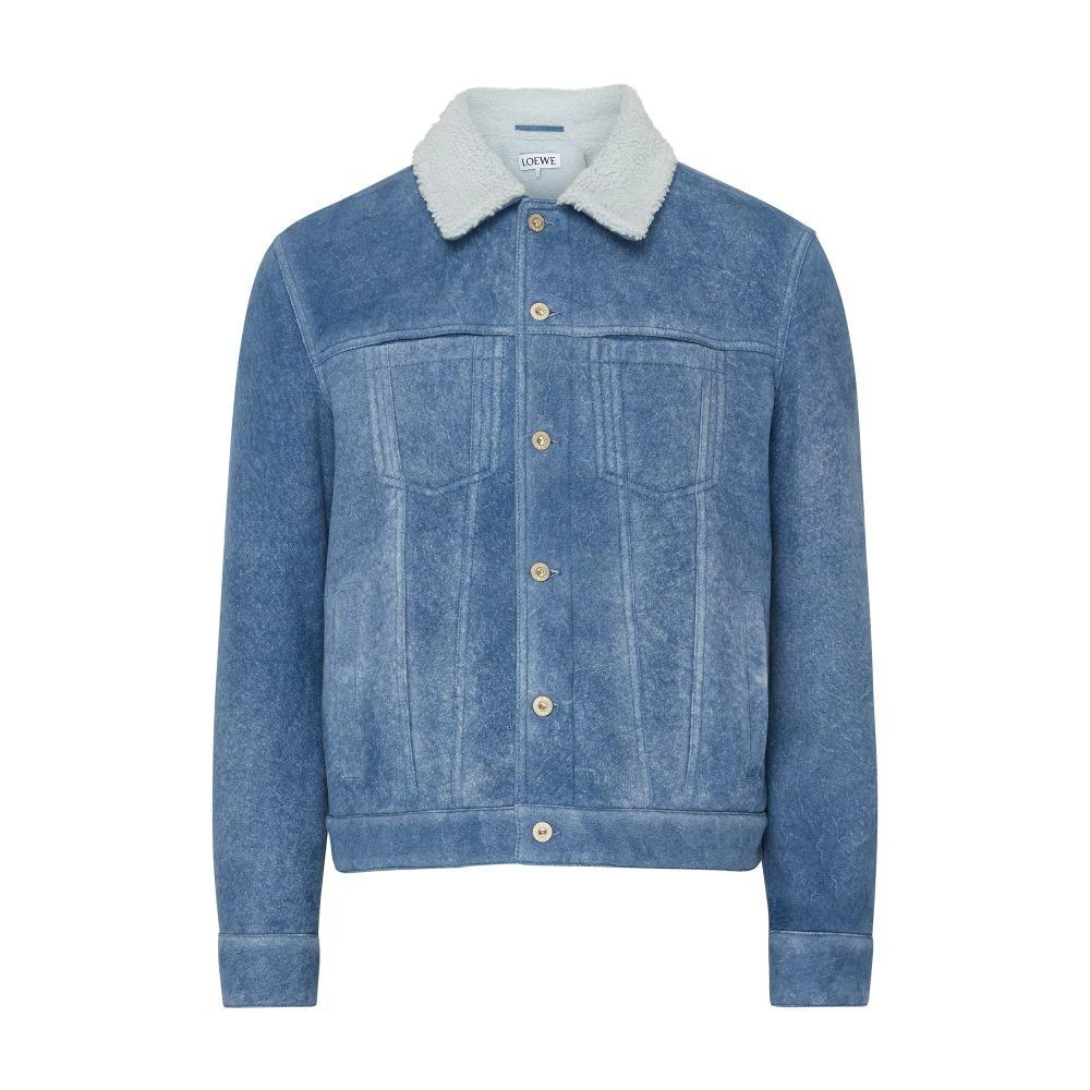 Loewe Denim jacket with shearling collar 7