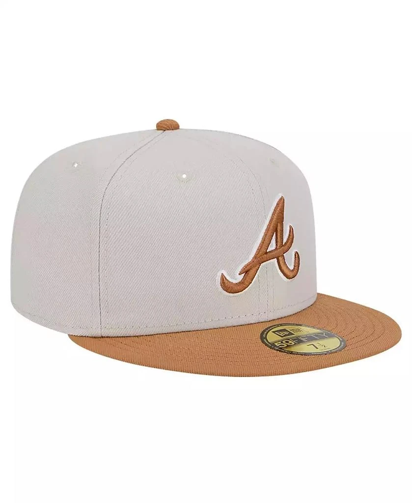 New Era Men's Khaki/Brown Atlanta Braves Two-Tone Color Pack