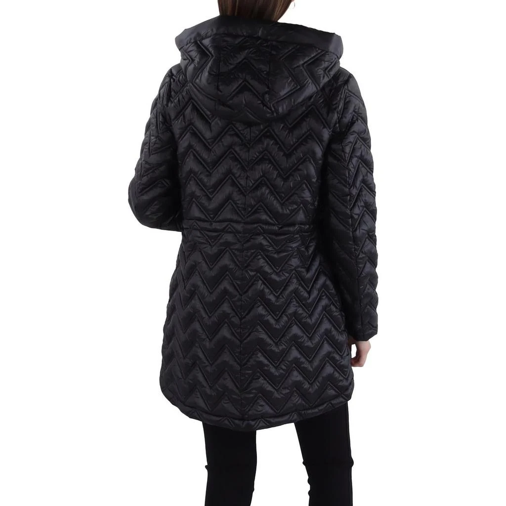 Via Spiga Womens Hooded Cold Weather Quilted Coat 2