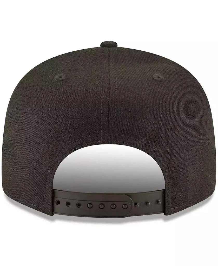 New Era Men's Toronto Blue Jays Black on Black 9FIFTY Team Snapback Adjustable Hat - Black 2